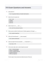510 Exam Questions and Answers