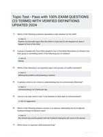 Topic Test - Pass with 100% EXAM QUESTIONS (23 TERMS) WITH VERIFIED DEFINITIONS UPDATED 2024
