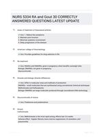 NURS 5334 RA and Gout 30 CORRECTLY ANSWERED QUESTIONS LATEST UPDATE