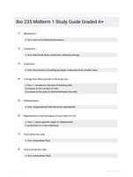 Bio 235 Midterm 1 QUESTIONS AND ANSWERS 100% VERIFIED A+ GUARANTEED