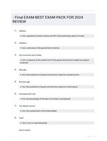 - Final EXAM-BEST EXAM PACK FOR 2024 REVIEW