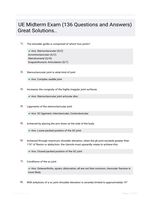 UE Midterm Exam (136 Questions and Answers) Great Solutions..