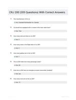 CRJ 200 |205 Questions| With Correct Answers.