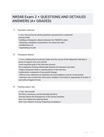 NR548 Exam 2 +  QUESTIONS AND DETAILED ANSWERS |A+ GRADED|