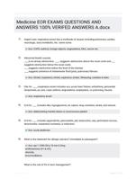 Medicine EOR EXAMS  QUESTIONS AND ANSWERS 100% VERIFED ANSWERS A.docx