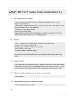 AANP FNP TEST review Study Guide Rated A+