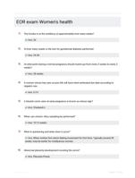 EOR exam Women's health