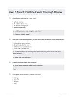 level 2 Award: Practice Exam Thorough Review