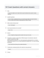 101 Exam Questions with correct Answers