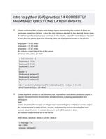 Intro to python (OA) practice 14 CORRECTLY ANSWERED QUESTIONS LATEST UPDATE
