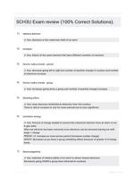 SCH3U Exam review (100% Correct Solutions).