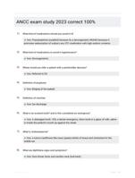 ANCC exam study 2023 correct 100%