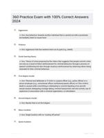 360 Practice Exam with 100% Correct Answers 2024