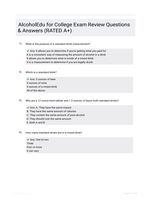 AlcoholEdu for College Exam Review Questions & Answers (RATED A+)
