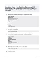 ConMed - New Hire Training Questions 515 CORRECTLY ANSWERED QUESTIONS LATEST UPDATE