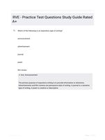 RVE - Practice Test Questions Study Guide Rated A+