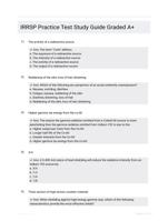 IRRSP Practice Test Study Guide Graded A+