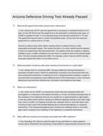 Arizona Defensive Driving Test Already Passed