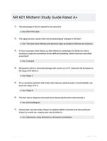 NR 601 Midterm Study Guide Rated A+