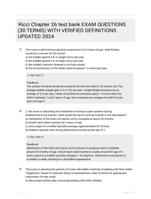 Ricci Chapter 26 test bank EXAM QUESTIONS (30 TERMS) WITH VERIFIED DEFINITIONS UPDATED 2024