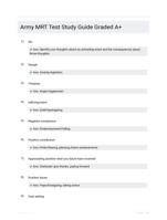Army MRT Test Study Guide Graded A+