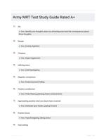 Army MRT Test Study Guide Rated A+
