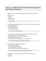 Exam 1, Urinalysis 2024 latest Version Questions and Detailed Answers