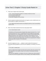 Urine Test 2 Chapter 5 Study Guide Rated A+