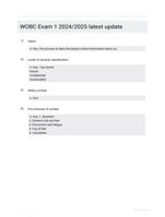 WOBC Exam 1 2024/2025 latest update