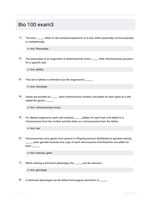 Bio 100 exam3