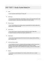DCF TEST 1 Study Guide Rated A+
