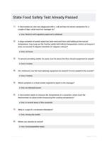 State Food Safety Test Already Passed