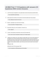 US BM2 Post 17-18 Questions with answers |25 Questions| With Correct Answers.