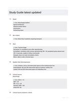 Study Guide latest updated