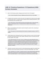 ASE A1 Practice Questions |13 Questions| With Correct Answers.