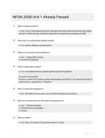 NFDN 2008 Unit 1 Already Passed