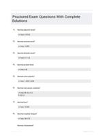 Proctored Exam Questions With Complete Solutions