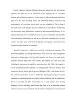 HR Performance Issues