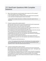 211 final Exam Questions With Complete Solutions