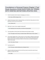 Foundations in Personal Finance Chapter 2 Test Study Questions EXAM QUESTIONS (44 TERMS) WITH VERIFIED DEFINITIONS UPDATED 2024