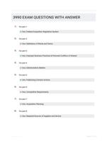 3990 EXAM QUESTIONS WITH ANSWER