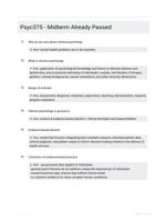 Psyc375 - Midterm  Already Passed