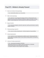 Psyc375 - Midterm  Already Passed