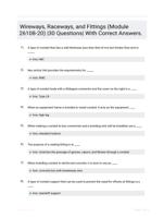 Wireways, Raceways, and Fittings (Module 26108-20) |30 Questions| With Correct Answers.