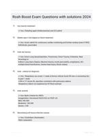 Rosh Boost Exam Questions with solutions 2024
