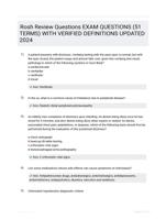 Rosh Review Questions EXAM QUESTIONS (51 TERMS) WITH VERIFIED DEFINITIONS UPDATED 2024