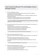 Test 3 Dual Enrollment Pre Cal Multiple Choice Already Passed