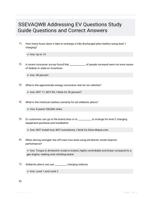SSEVAQWBAddressing EV Questions Study Guide Questions and Correct Answers