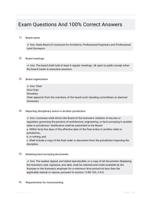Exam Questions And  100% Correct Answers