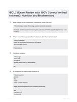 IBCLC (Exam Review with 100% Correct Verified Answers): Nutrition and Biochemistry